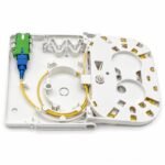 2 Port Ftth Box (Loaded With One Pigtail And One Adapter)